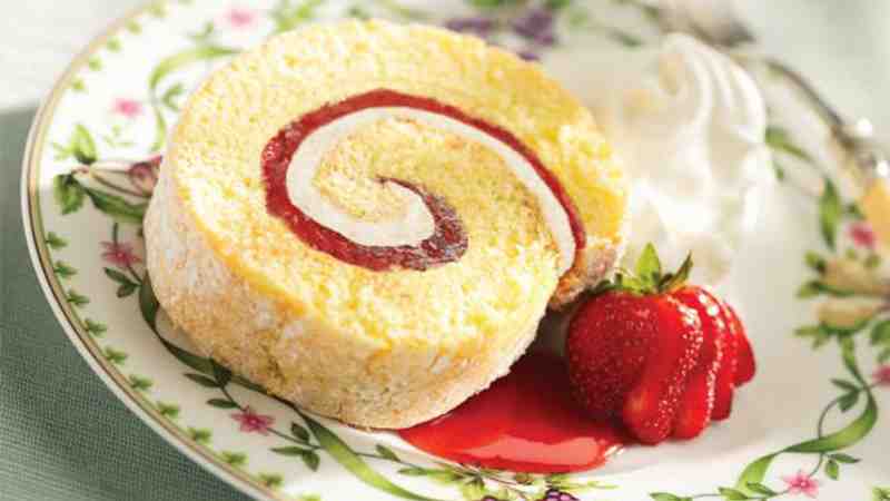 Vanilla Swiss Roll Cake Recipe