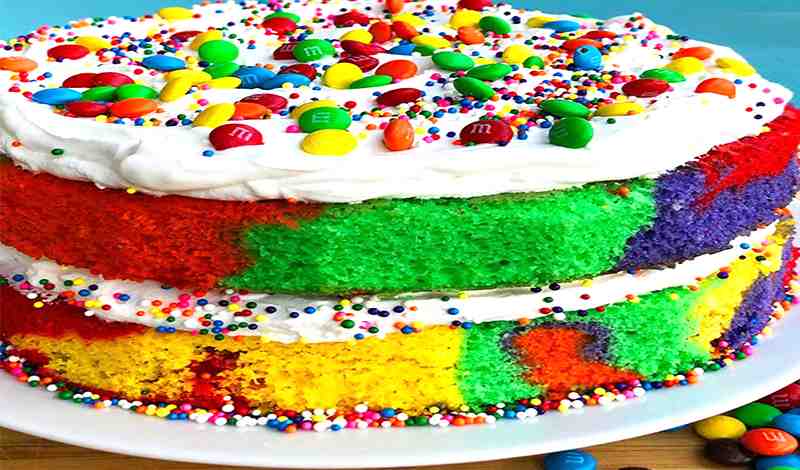 Rainbow Swirl Cake Recipe