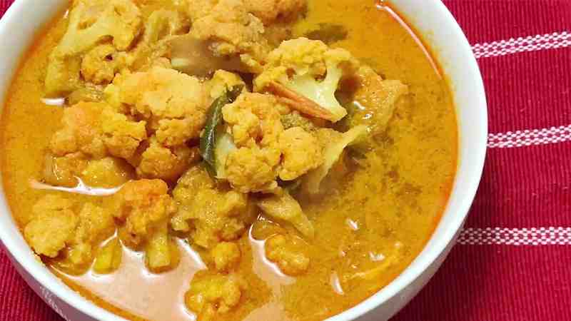 Cauliflower Curry Recipe Kerala