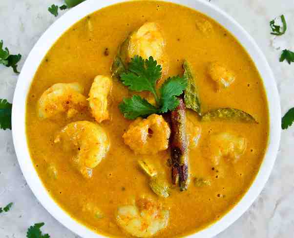 Bengali Shrimp Malai Curry Recipe