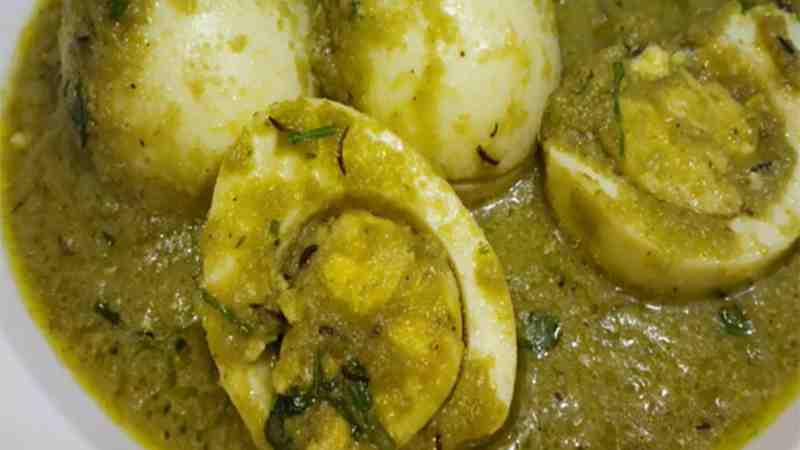 Egg Green Curry Recipe