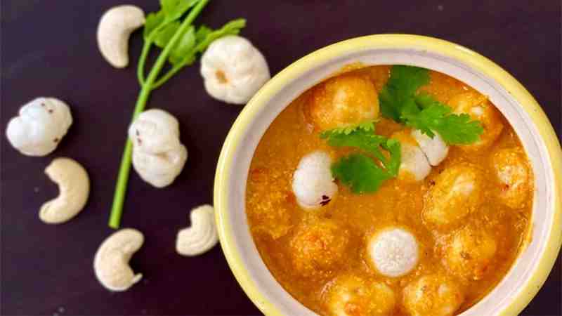 Makhana Curry Recipe